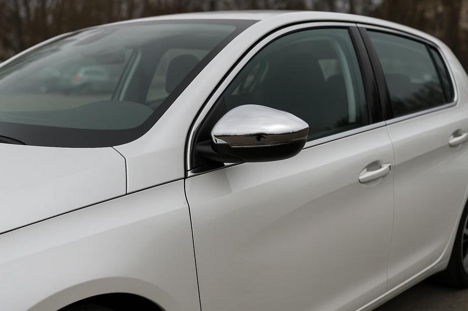 Peugeot 308 2014-2021 Spiegelabdeckungen (2 Stk, Edelstahl) Carmos - Türkischer Edelstahl Image