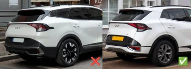 Kia Sportage 2021- Windabweiser mit Chromleiste Niken (für SWB, 4 Stk.) Foto 9