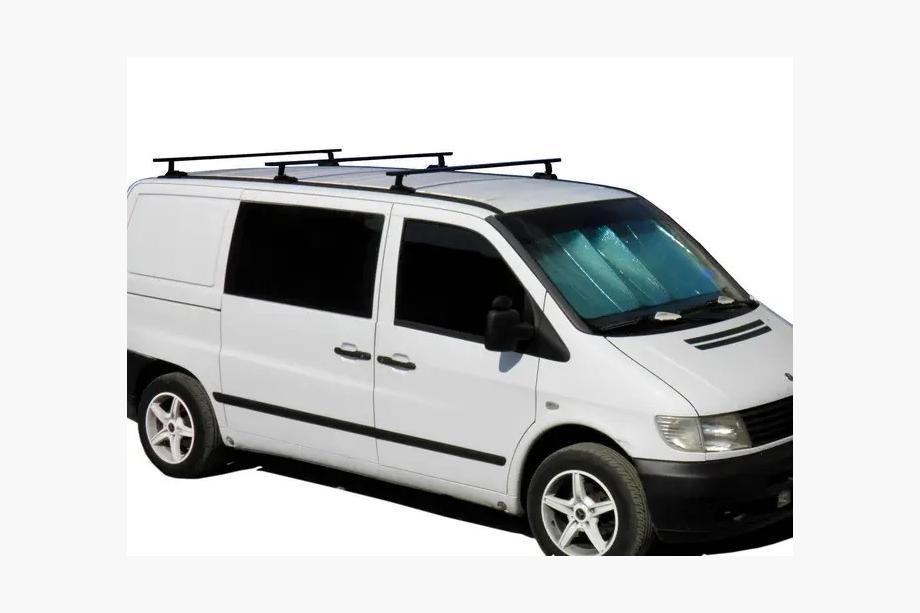 Mercedes Vito W638 1996-2003 Dachträger Querstreben schwarz Kenguru (3 Stk) Foto 1