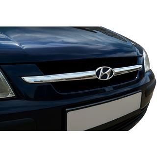 Chrom Kühlergrill Abdeckungen (2-tlg., Edelstahl) Hyundai Getz 2002- Foto 1