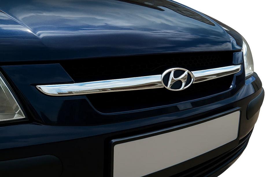 Hyundai Getz 2002- Chrom Kühlergrill Abdeckungen (2-tlg., Edelstahl) Image