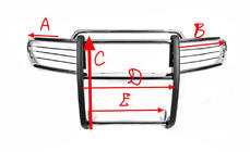 Toyota FJ Cruiser 2006-2022 Frontbügel A098600 (Edelstahl) Foto 5