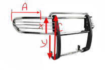 Toyota FJ Cruiser 2006-2022 Frontbügel A098600 (Edelstahl) Foto 6
