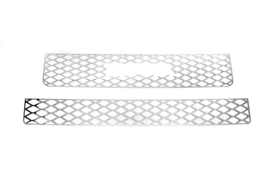 Toyota FJ Cruiser 2006-2022 Chrom Abdeckungen für Kühlergrill (Edelstahl) Foto 6