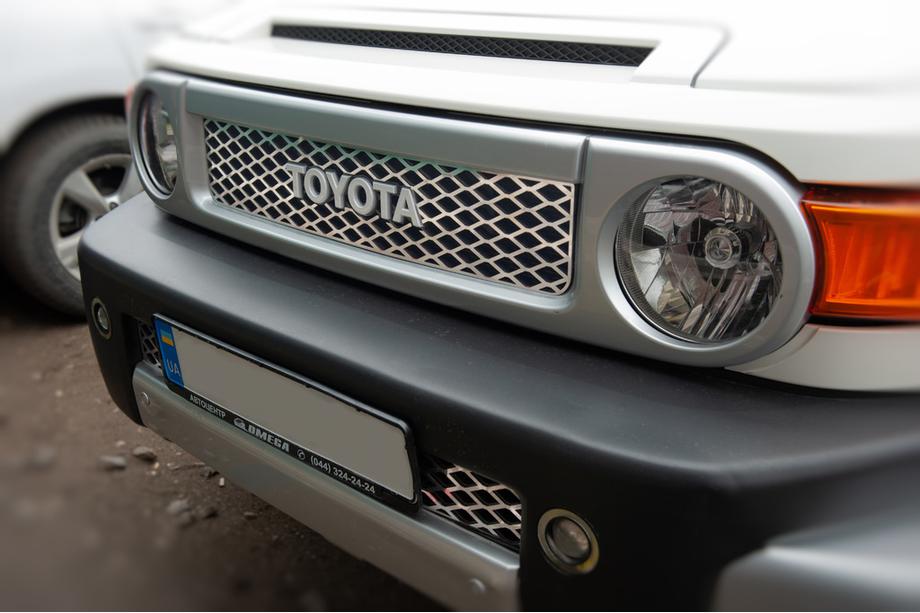 Toyota FJ Cruiser 2006-2022 Chrom Abdeckungen für Kühlergrill (Edelstahl) Foto 3