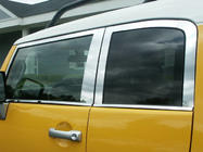 Toyota FJ Cruiser 2006-2022 Fensterzierleisten Set Edelstahl 16-teilig Foto 4