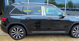 Mercedes GLB X247 2019- Edelstahl Säulenabdeckungen Foto 1