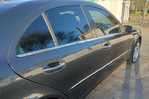 Mercedes E-class W211 2002-2009 Fensterrahmen Zierleisten Edelstahl SD, OmsaLine - Italienischer Edelstahl (4 Stk) Foto 12