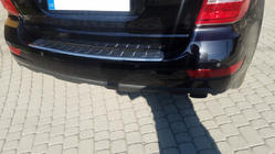 Mercedes ML W164 2005-2011 Heckstoßstangenabdeckung OmsaLine Edelstahl Matt Foto 1